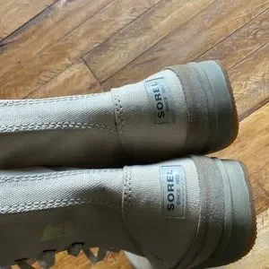 Sorel Woodbine Surplus Boots Canvas Oyster Gray/White Swan NM1688 Size 8 Sorel | Shoes | Sorel Woodbine Surplus Boots Canvas Oyster  main image 2